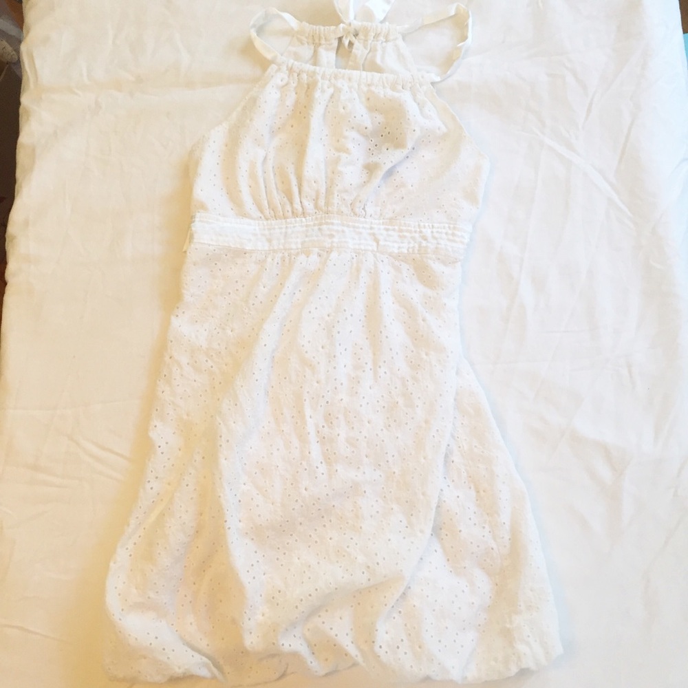 White Eyelet Sleeveless Sundress Size 3/4